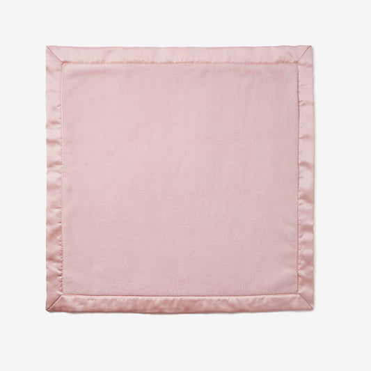 Pale Pink Coral Fleece Baby Security Blanket