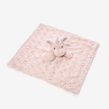 Pink Swirl Unicorn Baby Security Blanket