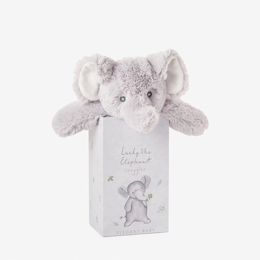 Elephant Snuggler Plush Security Blanket w/ Gift Box