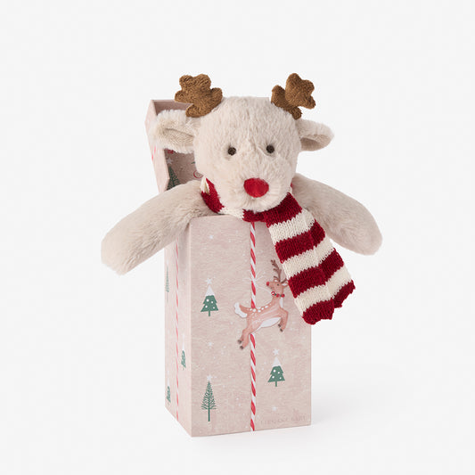 'Tinsel' The Reindeer Plush Toy Boxed